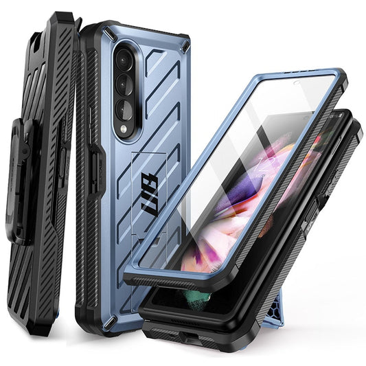 For Samsung Galaxy Z Fold 3 Case 5G (2021) SUPCASE UB Rugged Belt Clip Shockproof Protective Case with Built-in Screen Protector