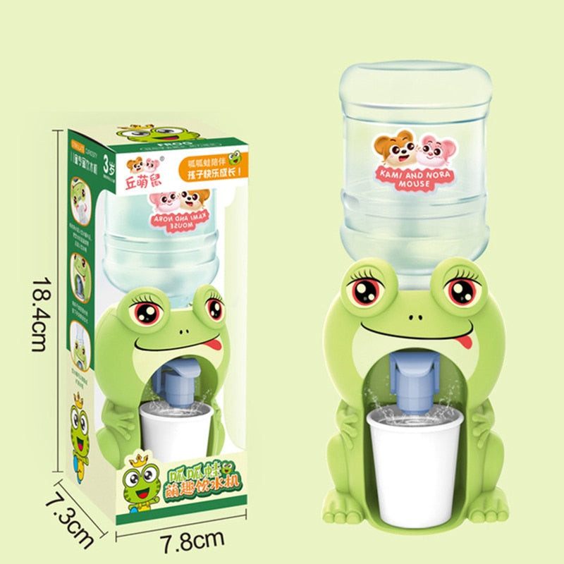 Mini Water Dispenser Baby Toy Drinking Water Hand Press Water Bottle Pump Cooler Lifelike Cute Children Cosplsy Props Home