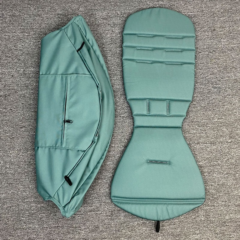 Stroller Hood &amp; Mattress For Babyzen YOYO2 Oxford Cloth Back Zipper Pocket Yoyo Stroller Accessories 175 Degree Hood Cushion