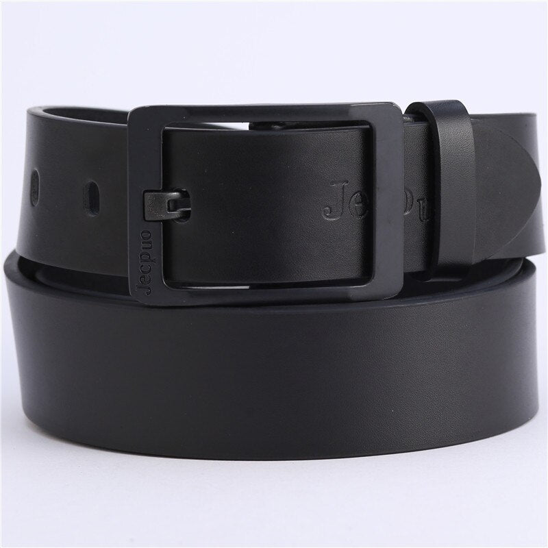 New Leather Men Business Pin Buckle Belt Head Layer Cowhide Casual Fashion Pants New Trend Luxury High Quality Men&#39;s Belt