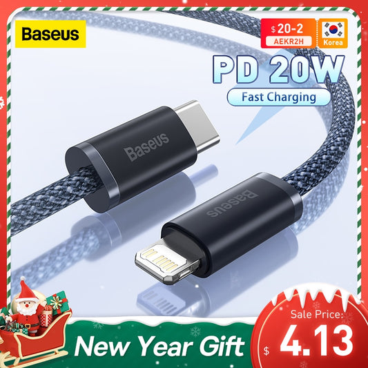Baseus 20W PD USB C Cable for iPhone 14 13 Pro Max Fast Charging USB C Cable for iPhone12 mini pro max Data USB Type C Cable