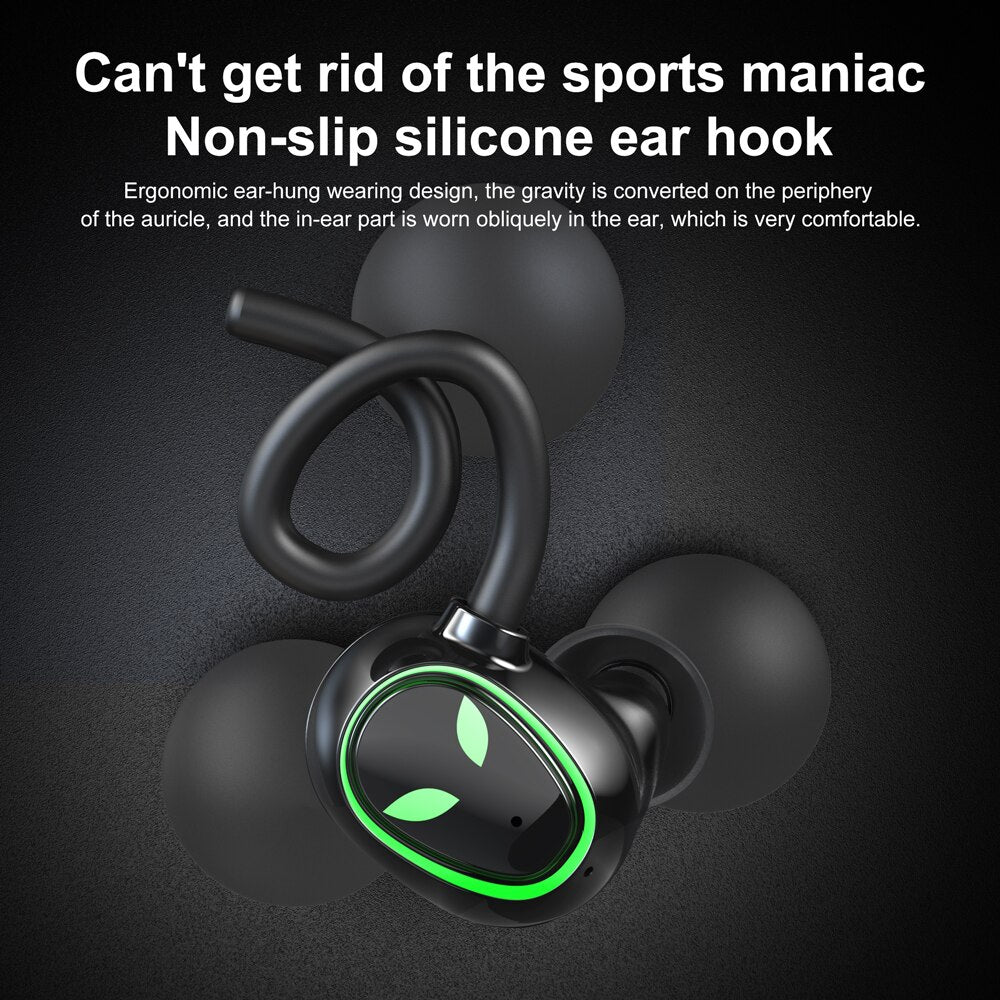 TWS Bluetooth Wireless Headphone 9D Stereo Sports Bluetooth V5.1 Earphones LED Waterproof Earbuds Headsets with Dual Microphone