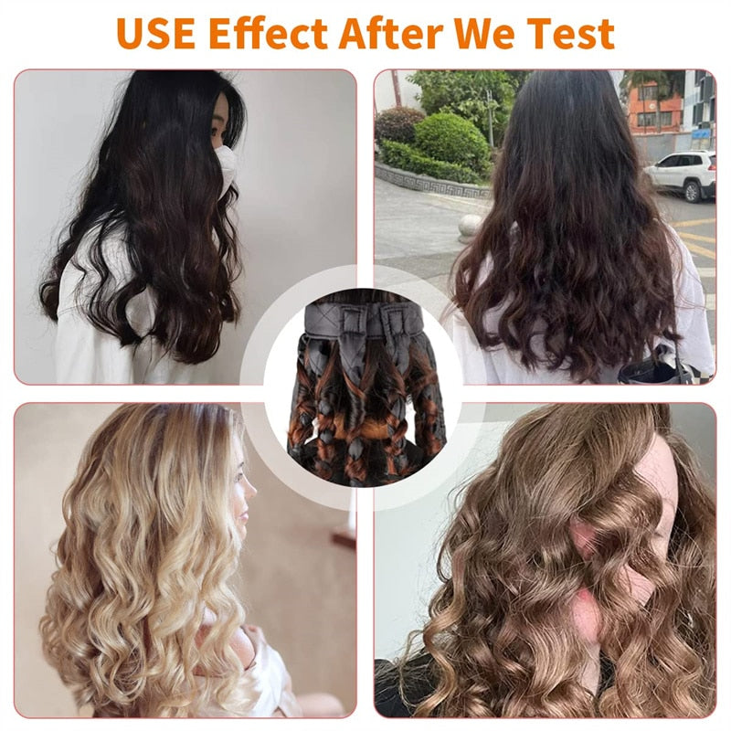 Octopus Heatless Curling Rod Headband Hair Curler No Heat Headband Adjustable Detachable Hair Rollers Headband for Long Hair