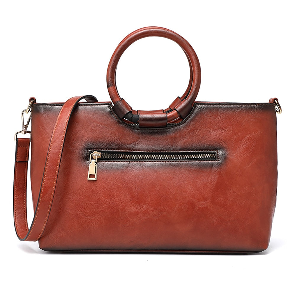 Women Shoulder Bag Female Small Square Bags Tote Pu Red Leather Chinese Style Textured Lady Flower Handbag Winter Spring Classic