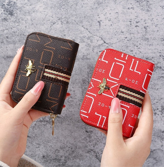 Women&#39;s Wallet Short Coin Purse Fashion Wallets For Woman Card Holder Small Ladies Wallet Female Zipper Mini Clutch For Girl