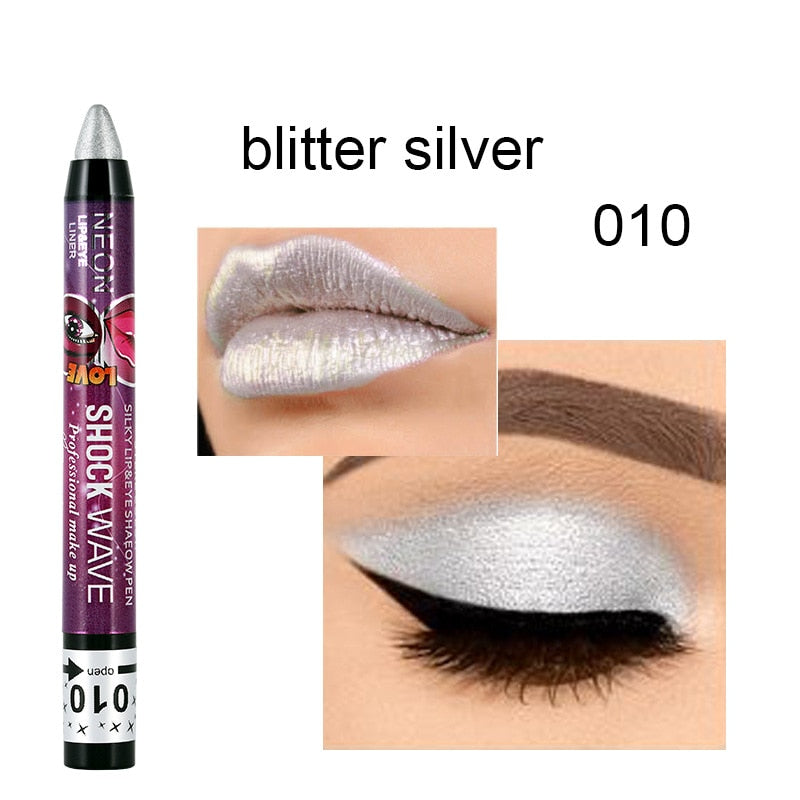 36 Colors Long-lasting Eyeshadow Pencil Waterproof Pigment Blue Brown Black Eyeliner Pen Women Fashion Color Eye Makeup Cosmetic