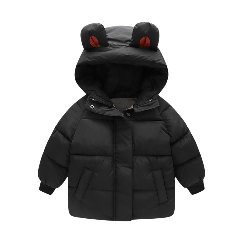 2022 Winter Toddler Baby Boys Jackets For Boys Hooded Thick Warm Girls Down Jacket Children&#39;s Outerwear Coats Kids Clothes 2-6Y