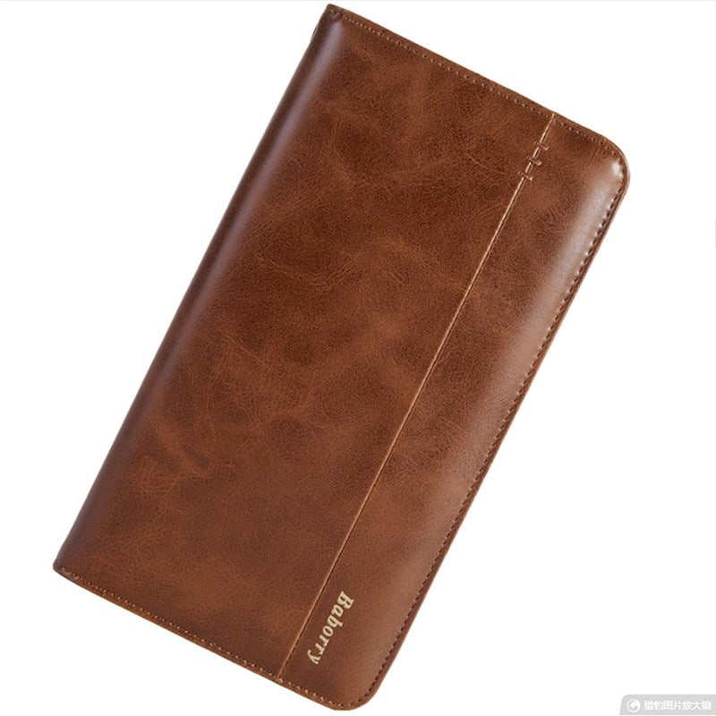 Men Wallet Genuine Leather Trifold Wallet Vintage Thin Short Multi Function ID Credit Card Holder Male Purse Money Small bag