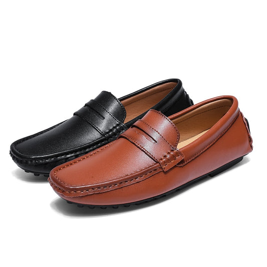 Fashion Men Shoes Casual Luxury Large Size 47 48 Business Flats Mens Loafers Leather Moccasins Male Slip on Driving Shoes