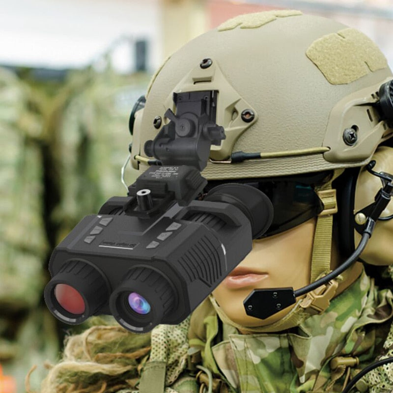 ISHARE NV8000 Helmet 3D Night Vision Goggles IR 1080p HD infrared NV Binocular Naked Eye 3D Helmet Eyepiece Head Mount Darkness