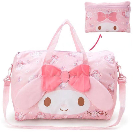 Luggage Bag Women&#39;s Large Capacity Solid Portable Travel Bag Travel Bag Cute Short-Distance Canvas Travel Buggy Bag