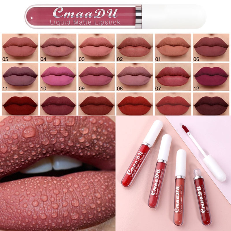 Lip Gloss Long Lasting Matte Velvet Lip Stick Lip Makeup Liquid Lipstick Women Beauty Sexy Red Waterproof Cosmetics Lipgloss