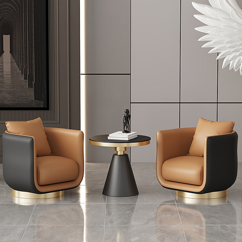 Nordic Living Room Chair Lounge Accent Vanity Salon Office Luxury Designer Chair Bedroom Arm Lazy Fauteuil Salon Dining Chairs