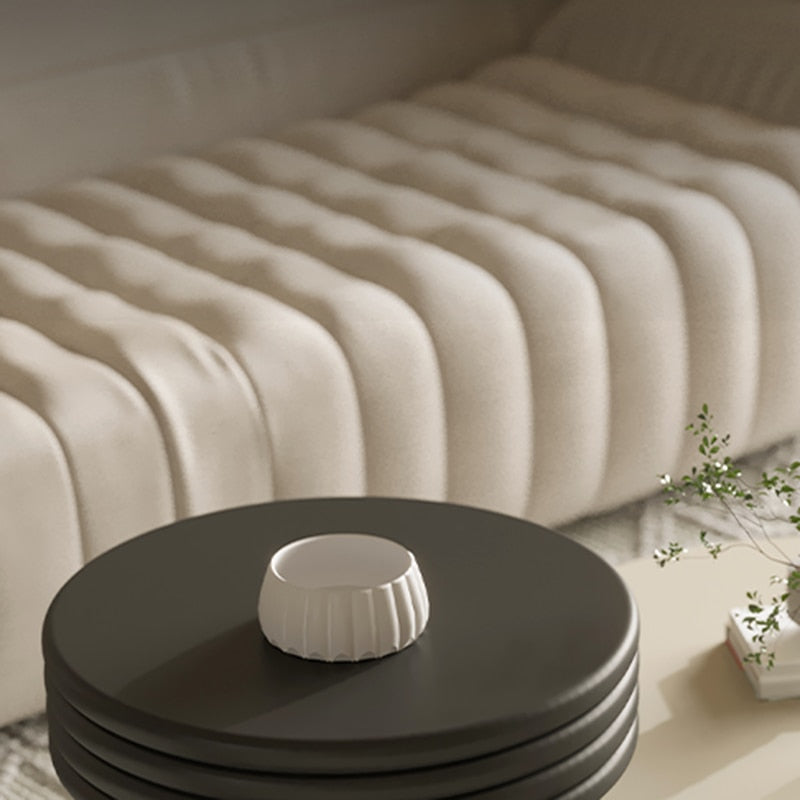 Minimalist Round Coffee Table Books Sedentary White Entryway Table Laptop Low Mesas De Centro Para Sala Balcony Furnlture