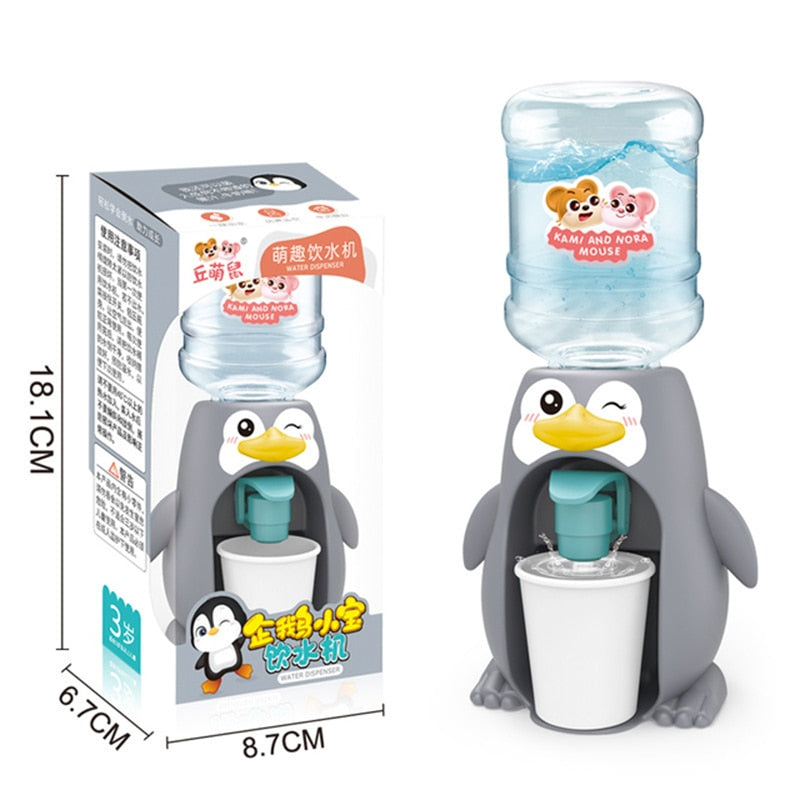 Mini Water Dispenser Baby Toy Drinking Water Hand Press Water Bottle Pump Cooler Lifelike Cute Children Cosplsy Props Home