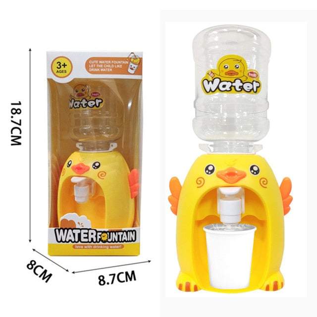 Mini Water Dispenser Baby Toy Drinking Water Hand Press Water Bottle Pump Cooler Lifelike Cute Children Cosplsy Props Home