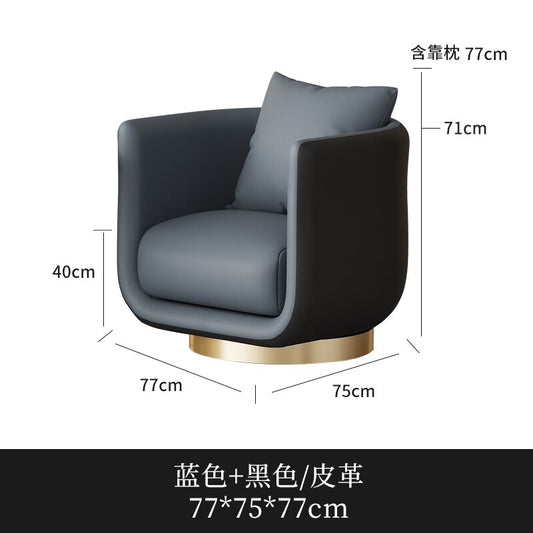 Nordic Living Room Chair Lounge Accent Vanity Salon Office Luxury Designer Chair Bedroom Arm Lazy Fauteuil Salon Dining Chairs