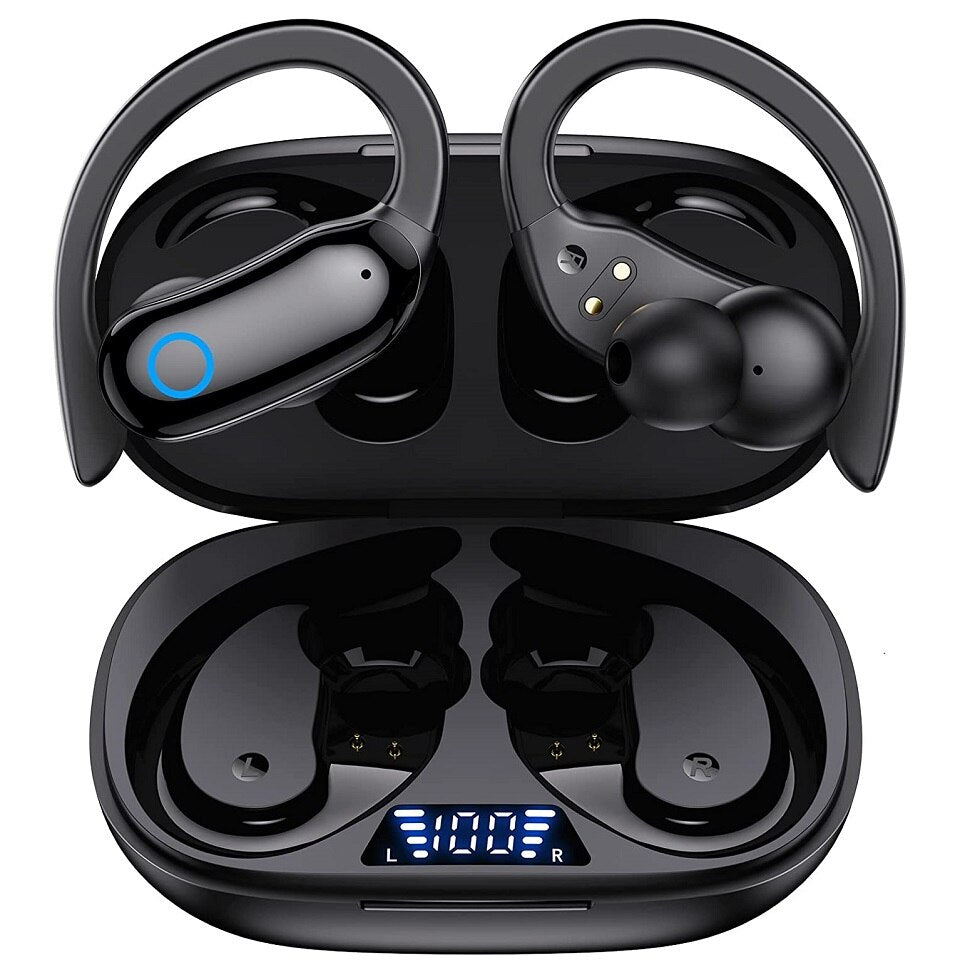 Bluetooth Earphones TWS Wireless Headphone V5.1 Sports Earbuds 9D Stereo Bass Headsets Waterproof With Mic LED Battery Display