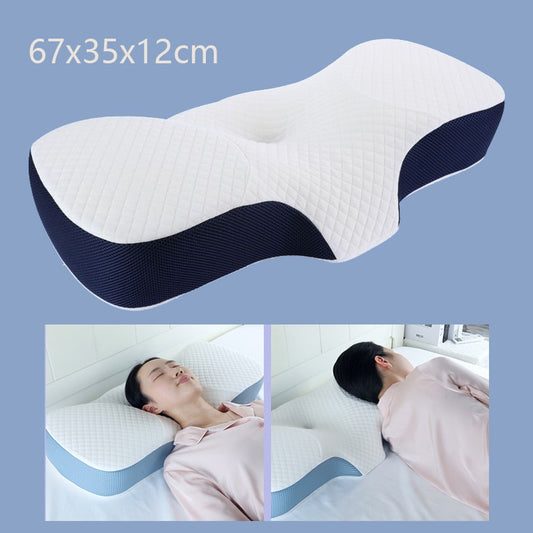 Memory Foam Pillows for Bed with Cooling Pillow Cover Cervical Neck Pillow for Pain Relief Sleeping Adjustable Ergonomic Pillows