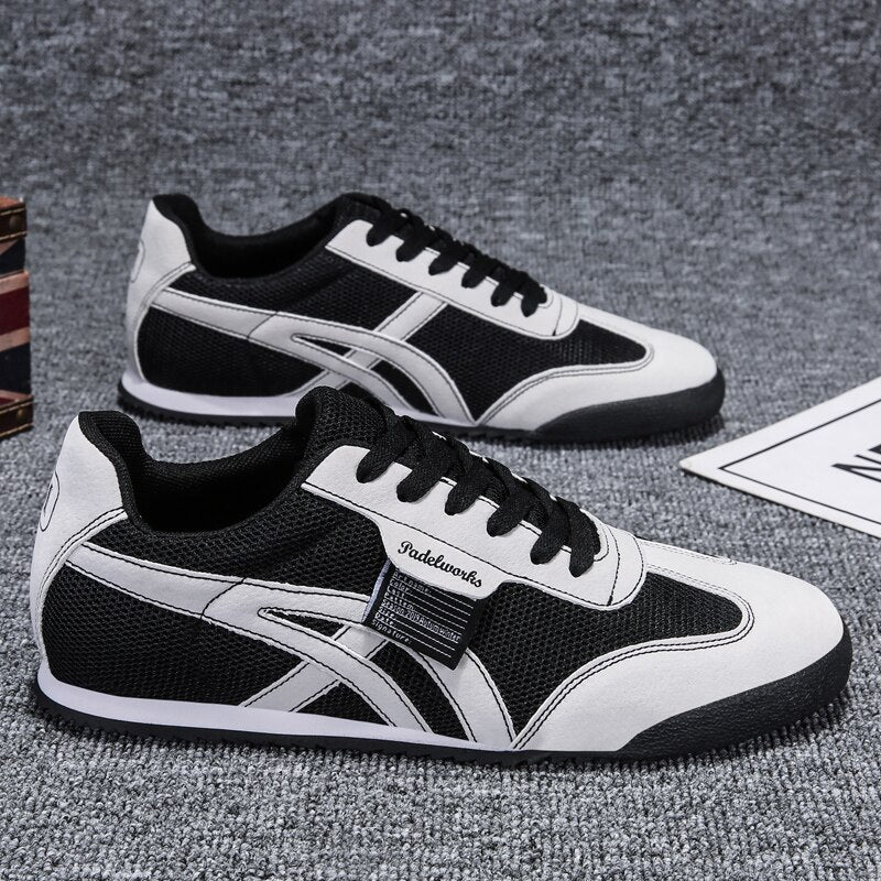New Fashion Green Sneakers Men Designer Gym Trainers Mesh Breathable Running Shoes Men Vintage Walking Canvas Sneaker Men Flats