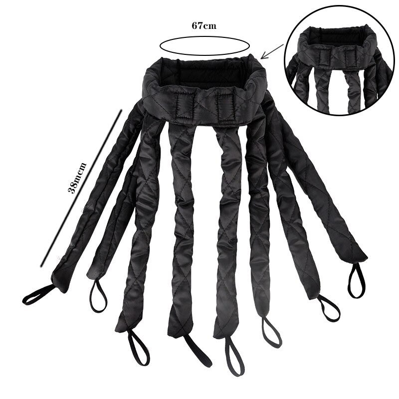Octopus Heatless Curling Rod Headband Hair Curler No Heat Headband Adjustable Detachable Hair Rollers Headband for Long Hair