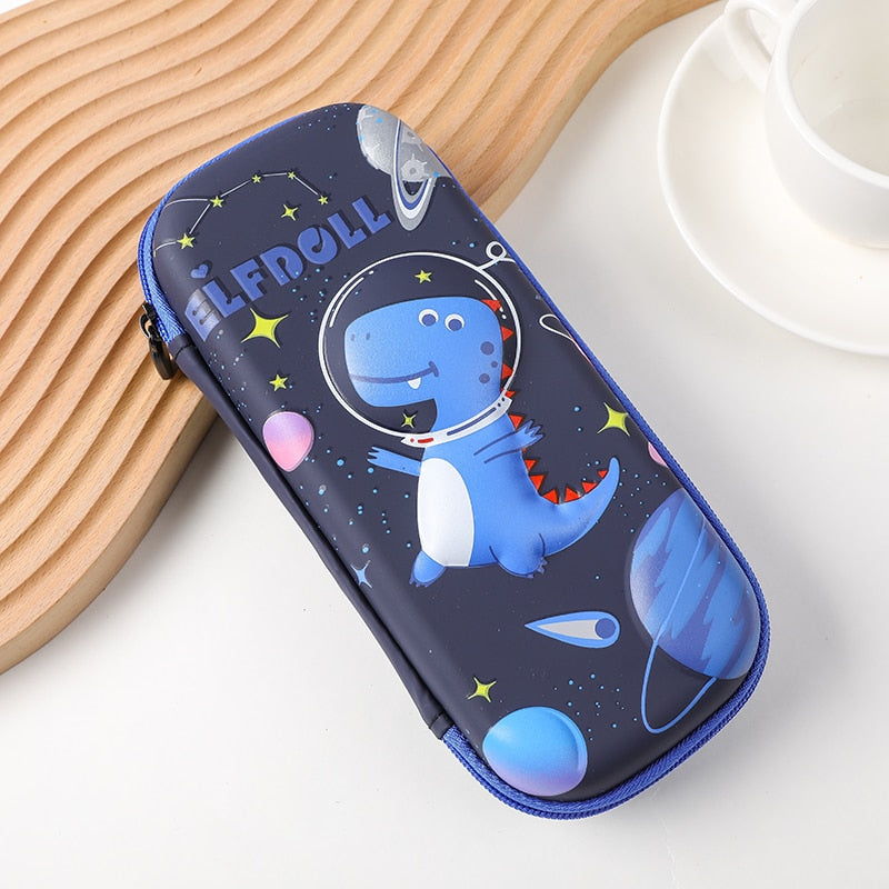 3D stereo animal pencil case plastic Stationery box School Pencil cases for girls pen case boy student pen box cute pen bag gift