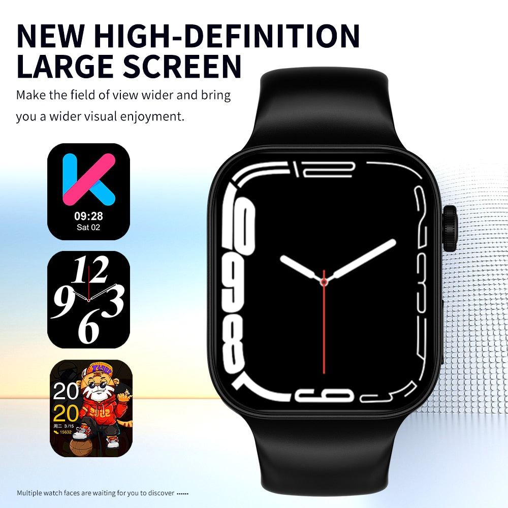 KUMI  KU2 Max Men Smart Watch Bluetooth Call Sport Fitness Heart Rate Blood Pressure Sleep Monitor IP67 Waterproof Women Smartwa