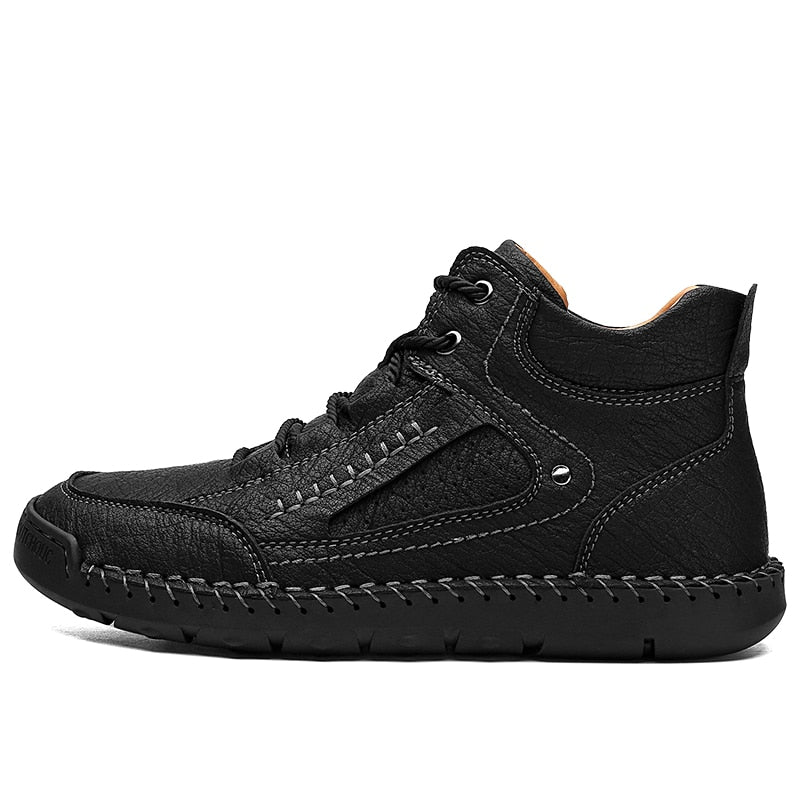 Golden Sapling Classic Winter Boots Fashion Men&#39;s Outdoor Shoes for Mountain Trekking Warm Leather Retro Boot Leisure Men Shoes
