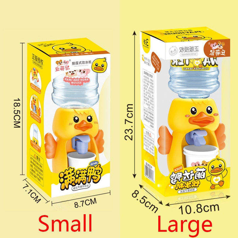 Mini Water Dispenser Baby Toy Drinking Water Hand Press Water Bottle Pump Cooler Lifelike Cute Children Cosplsy Props Home