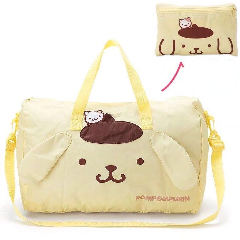 Luggage Bag Women&#39;s Large Capacity Solid Portable Travel Bag Travel Bag Cute Short-Distance Canvas Travel Buggy Bag