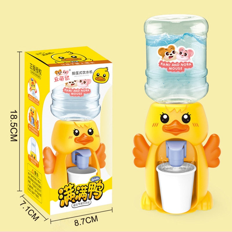 Mini Water Dispenser Baby Toy Drinking Water Hand Press Water Bottle Pump Cooler Lifelike Cute Children Cosplsy Props Home