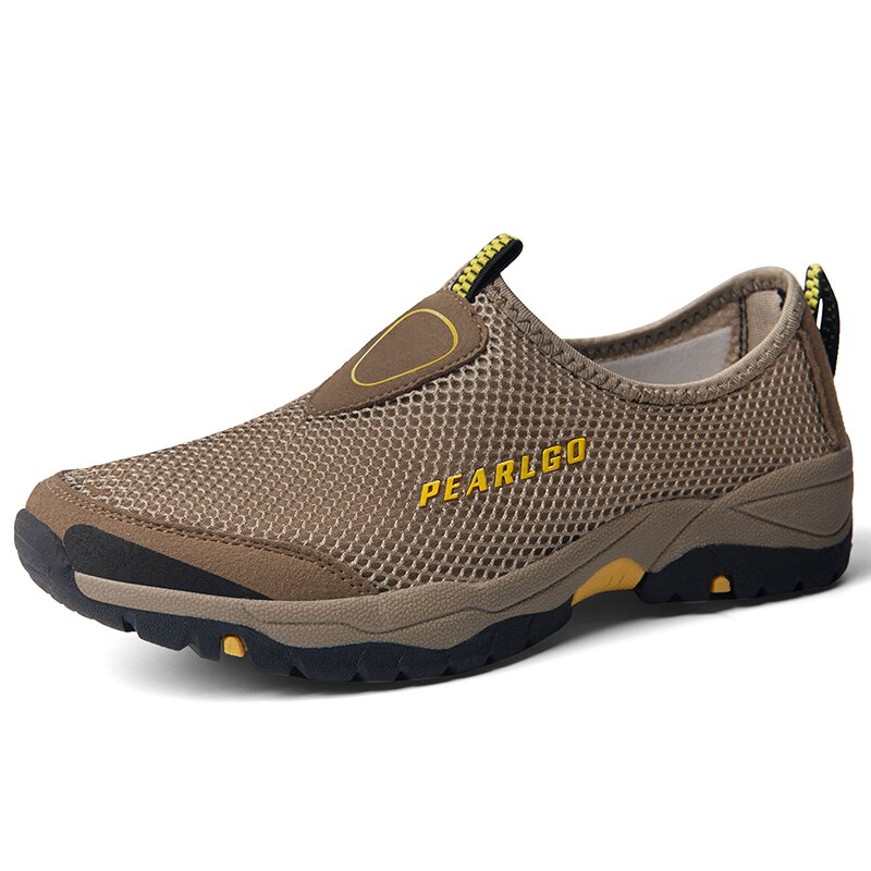 Classic Summer Breathable Men&#39;s Casual Shoes Mesh Large Size Men Sneakers Flat Fashion Moccasins Outdoor Non-slip Hiking Shoes