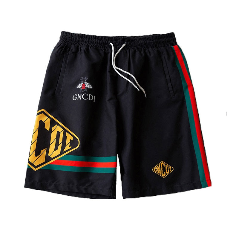 Men&#39;s Casual Five-point Pants Man Summer Quick-drying Loose Sports Shorts Trend Printing Trousers for Male Fashion Streetwear