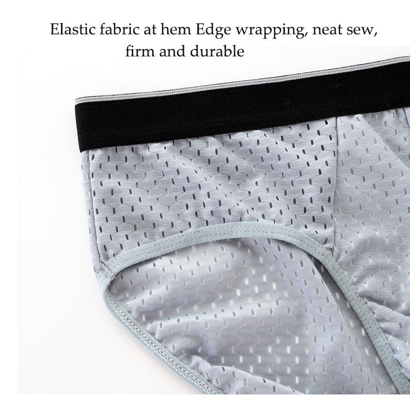 5PCS/Lot 6XL Ice Silk Mens Briefs Mens Underwear Sexy Men Underwear Men Bikini Men Briefs Men Panties for Men Man Sexy Underwear