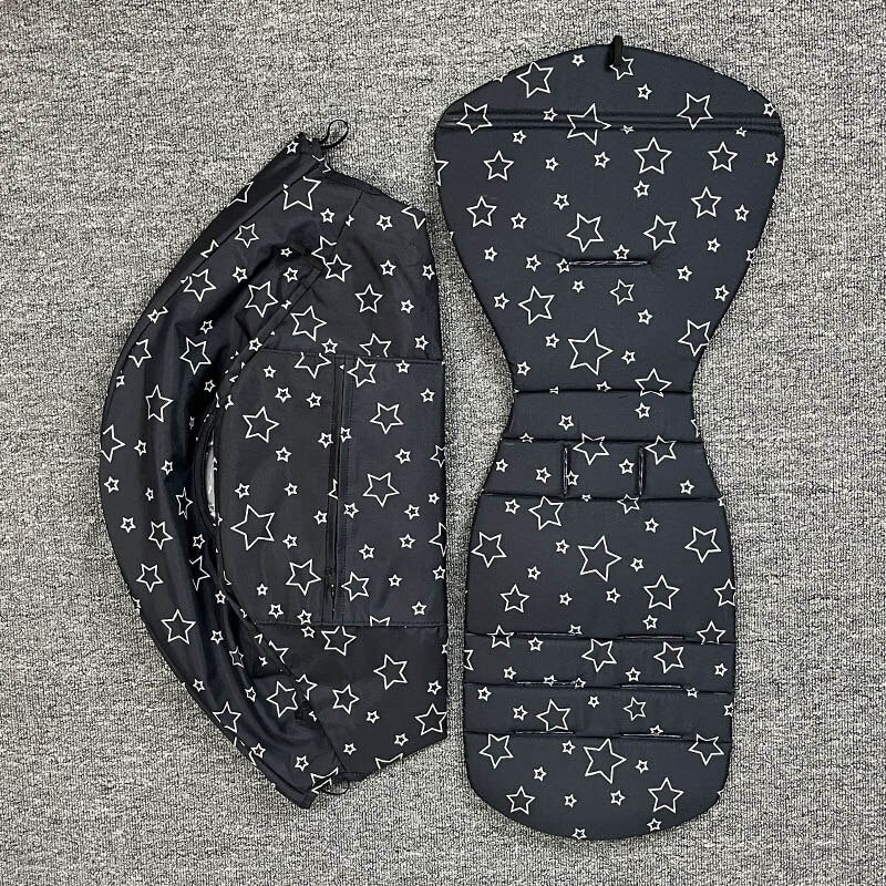Stroller Hood &amp; Mattress For Babyzen YOYO2 Oxford Cloth Back Zipper Pocket Yoyo Stroller Accessories 175 Degree Hood Cushion