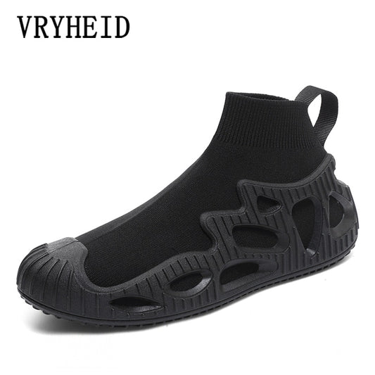 VRYHEID Minimalist Barefoot Sock Shoes for Women and Men Daily Pull-on Casual Walking Shoes Fashion Sneakers Lightweight Comfy