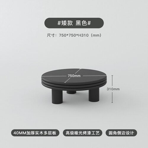 Minimalist Round Coffee Table Books Sedentary White Entryway Table Laptop Low Mesas De Centro Para Sala Balcony Furnlture