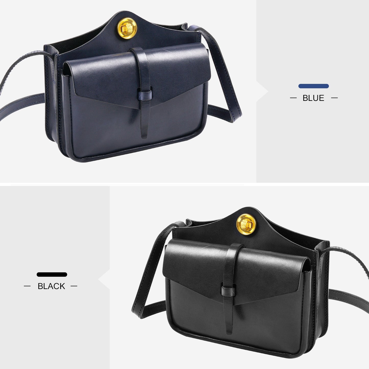 ANGENGRUI First Layer Cowhide women&#39;s Bag Simple and Exquisite Shoulder Bag Handmade Messenger Bag