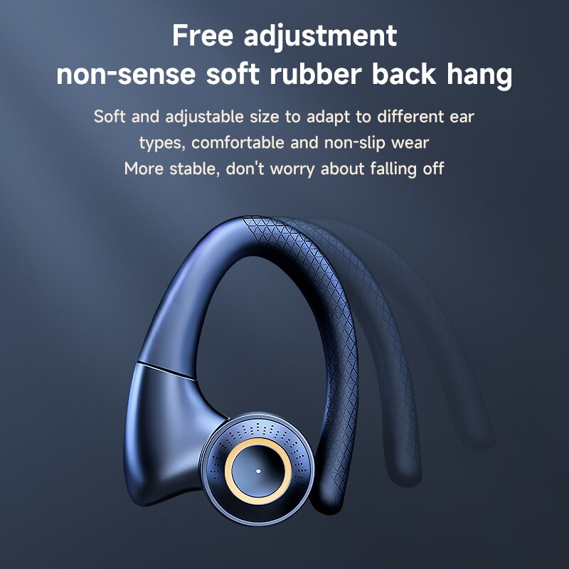Air Conduction BluetoothH eadphones Noise Reduction Sports Waterproof Wireless Earphones Ear Hooks Headsets HiFi Bass Earbuds