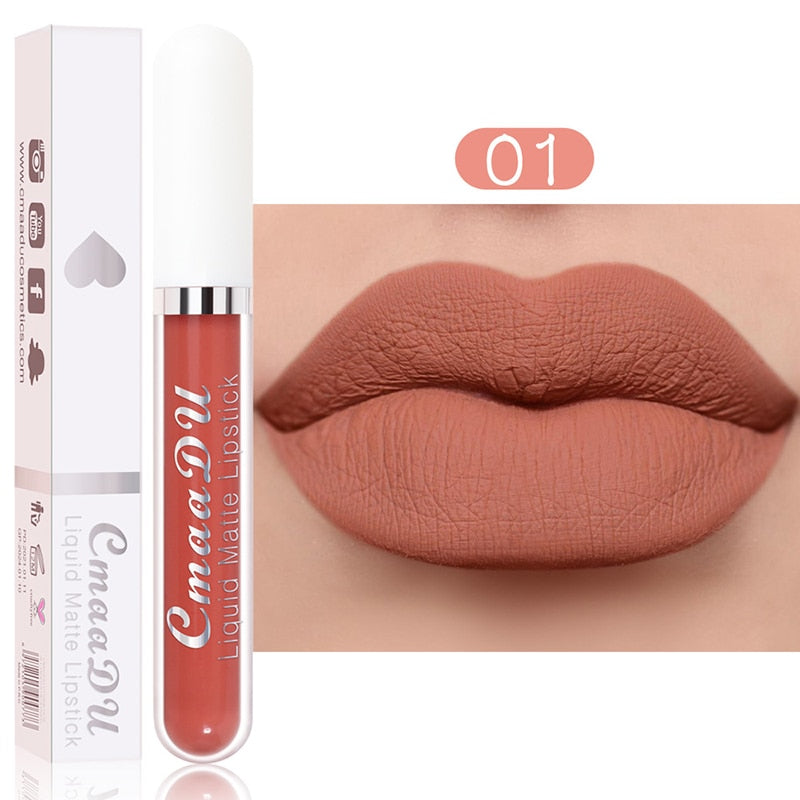 Lip Gloss Long Lasting Matte Velvet Lip Stick Lip Makeup Liquid Lipstick Women Beauty Sexy Red Waterproof Cosmetics Lipgloss