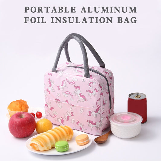 New Portable Lunch Bag Portable Insulated Canvas Lunch Bag Ladies Kids Breakfast Storage Bag Food Cooling Insulation Container
