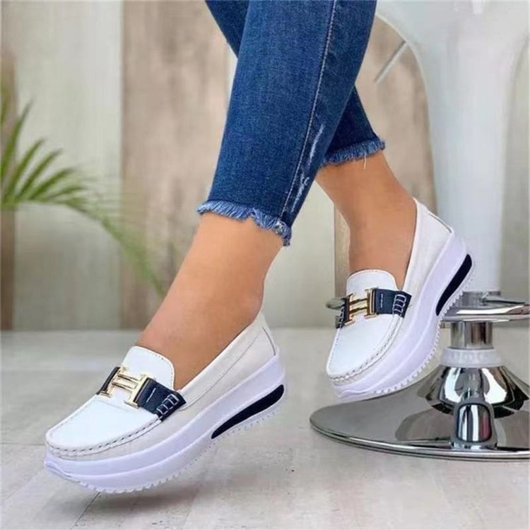 Platform Comfortable Women Sneakers Fashion Thick Bottem Casual Shoes Women Increase Vulcanize Shoes Plus Size Zapatos De Mujer