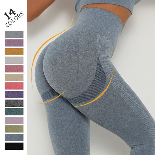 Rooftrellen Women Gym Yoga Seamless Pants Sports Clothes Stretchy High Waist Athletic Exercise Fitness Leggings Activewear Pants