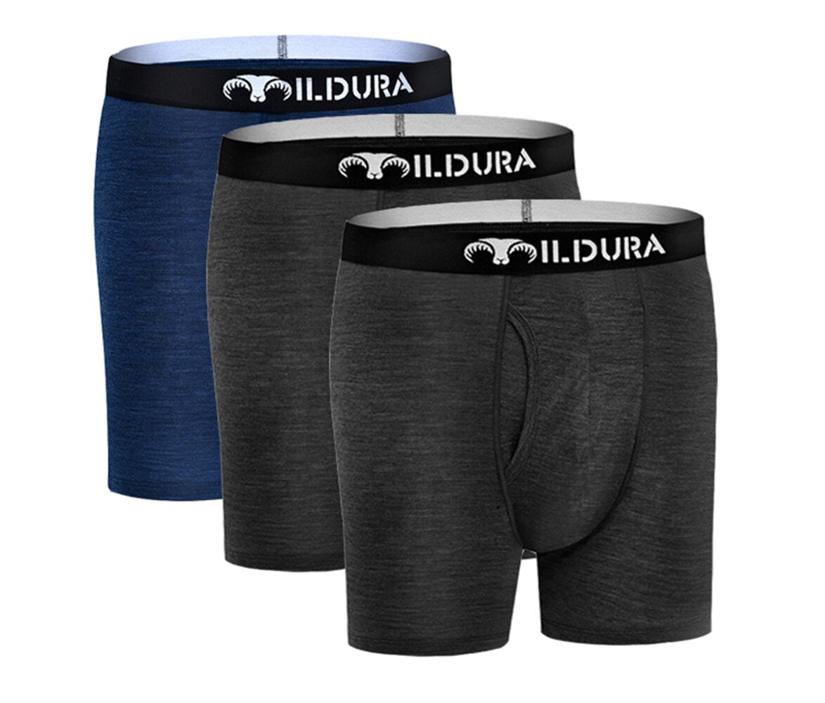 Wool Men Underwear Mens Boxer Briefs Man Boxer Underpants Boxer Brief Soft Moisture Wicking Breathable