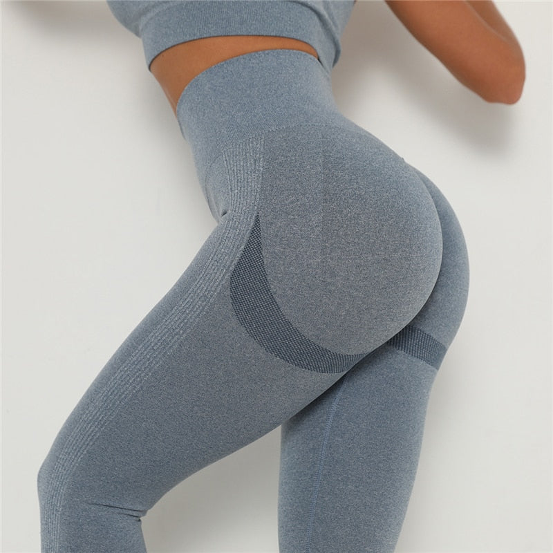 Rooftrellen Women Gym Yoga Seamless Pants Sports Clothes Stretchy High Waist Athletic Exercise Fitness Leggings Activewear Pants