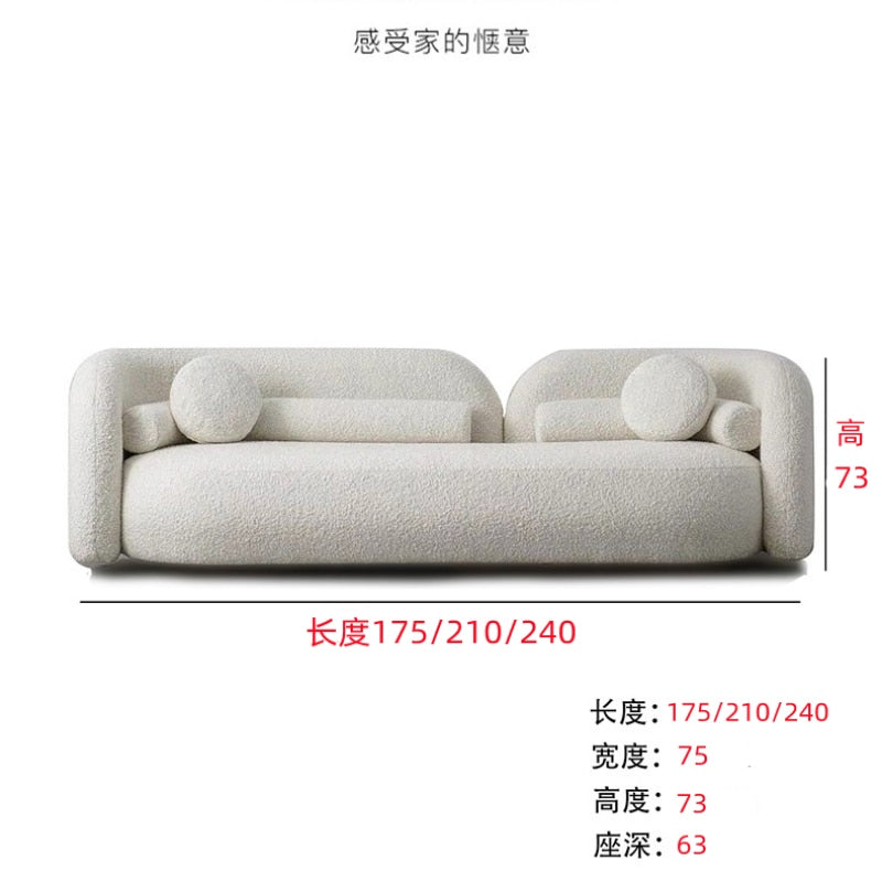Nordic Style Stretch Sofa Velvet Bed Tatami Longue Couch Floor White Unusual Designer Luxury Canape Salon Living Home Furniture