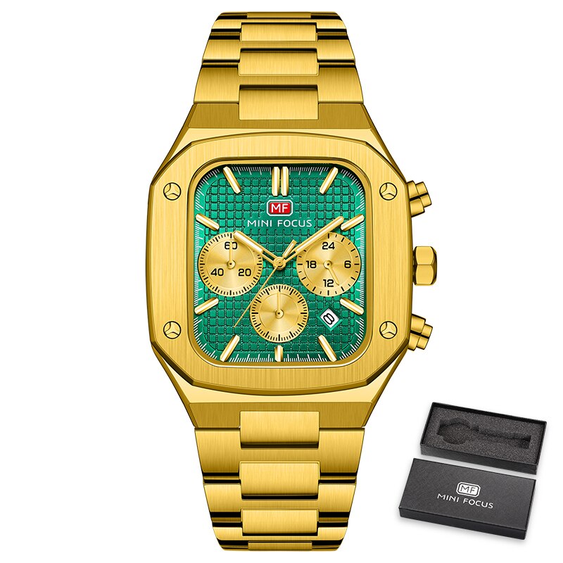 MINI FOCUS Mens Watches Top Brand Luxury Fashion &amp; Casual Men Watch Chronograph Quartz Analog Subdial Hands Wristwatches Male