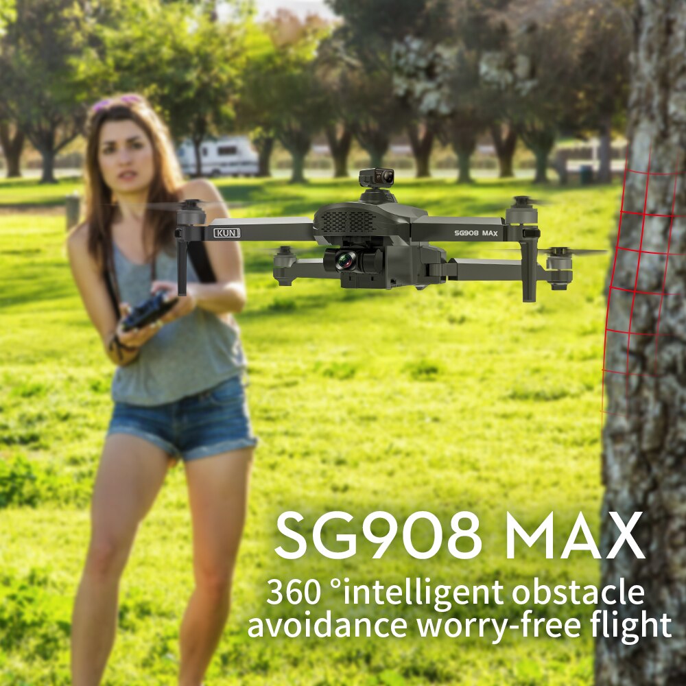 HGIYI SG908 Max Drone 4K Profesional 3-Axis Gimbal Obstacle Avoidance HD Camera Dron GPS RC Helicopter Quadcopter VS SG907 Max