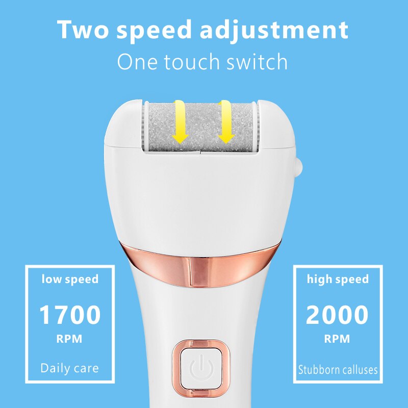 Electric Callus Remover Professional Pedicure Feet Tools Waterproof Foot Care Tools Foot File Hard Skin Remover Rechargeable
