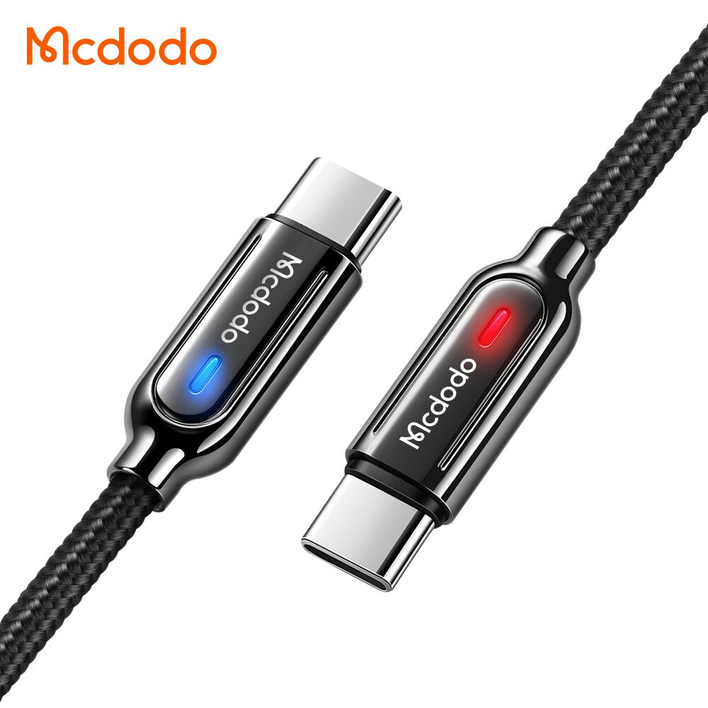 Mcdodo 1M/1.5M Auto Power Off Original Smart Usb C QC4.0 3.0 Fast Quick Charge Smart Type C Date Cable for Android Devices